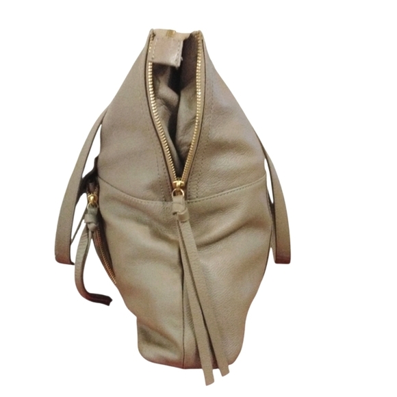 Kooba Gray/Taupe Leather Contemporary Travel Organizer Shoulder Bag - Picture 3 of 11